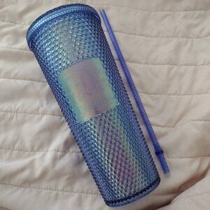 Lightly Used Starbucks x Disneyland Resort Blue Iridescent Studded Tumbler Cup